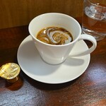 キッチン ブルー グローブ - ホワイトコーヒーにします