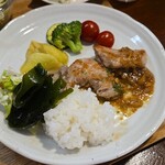 キッチン ブルー グローブ - それもワンプレート