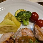 キッチン ブルー グローブ - 備え付け野菜のアッブ