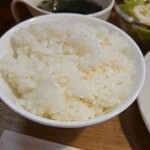 キッチン ブルー グローブ - ご飯大盛りのアップ