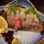 割烹旅館 湯の花荘 - 山のお造り（イワナ）。海か山かあらかじめ選択できます