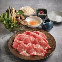 【NANIWA"720" LUNCH】黒毛和牛2種と黒豚盛り合わせセット（すき焼/しゃぶしゃぶ）