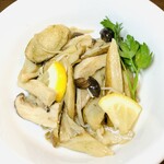 オーガニックレストラン 野菜デリ みどりえ - ゴボウとキノコのマリネ