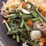 味奈登庵 - デフォの具材は山菜に
