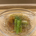 赤坂 菊乃井 - 昼懐石１５７３０円。冷やし炊き合わせ。賀茂茄子と蓮根がとーっても良かったです。