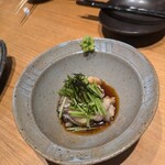 みやざき地頭鶏炭火焼 Kutsurogi 三四郎 - 炙りタタキ