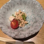 みやざき地頭鶏炭火焼 Kutsurogi 三四郎 - お通し