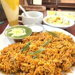 インドカレー スルチ - ビリヤニセット¥950税込(値上げ前)  2024/7/10〜値上げ