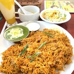 インドカレー スルチ - ビリヤニセット¥950税込(値上げ前)  2024/7/10〜値上げ