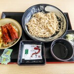 ゆで太郎 - 料理写真:ミニうな海老天丼セット