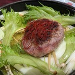 和牛しゃぶしゃぶ･ステーキ 喜楽 - 出汁ハンバーグ