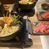 黄金出汁しゃぶと江戸前寿司 肉のあさつ 梅田お初天神店 - 