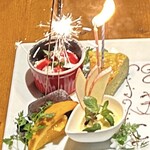 osteria SANZOKU URIVO - 【バースデープレート】