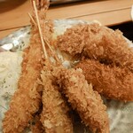 とんかつビストロ 肉のマルコウ - ミックスフライアップ