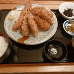 とんかつビストロ 肉のマルコウ - ミックスフライ定食 1380円税別