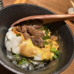 馬肉と炉端焼き きてあ - 白身がメレンゲみたいな…コレが美味しかった…TKG