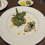 アポンテ - 生ハムとルッコラ　ムール貝とリコッタチーズ