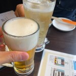 博多炉端 炉 - 先ずは生ビールで乾杯♫