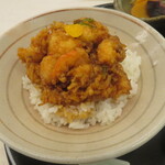 天一 - 小かき揚げ天丼（アップ）