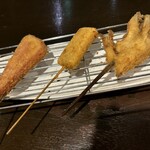 串あげ屋 - さらに追加〜スパム、長芋、舞茸
