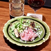 焼肉割烹QUON - 和牛ランプの炭火焼きとバローロ