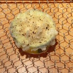 天ぷら わがた - ズッキーニ。白和えが良い感じ