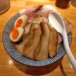 麺家 たけ田 - 特製魚介鶏白湯つけ麺並の麺