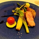 リストランテ ラ ソリア - やまゆりポークと地野菜のソテー（2024.5）