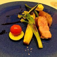 リストランテ ラ ソリア - やまゆりポークと地野菜のソテー（2024.5）