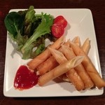 bar nagare - カマンベールの揚げ春巻き　600円