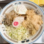 中華そば みたか - ワンタンメン油そば半熟卵付き
