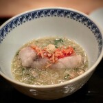 茜坂大沼 - さて煮物で終盤ね、なんて思っていたら、稲取の金目鯛とズワイ蟹餡なんて主役級～(^^♪