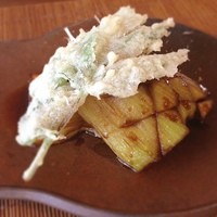 伊豆高原 城ケ崎温泉 花吹雪 - 茄子の素揚げ