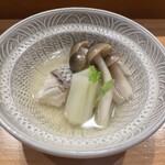 青山鮨孝 - 鯛の酒蒸し