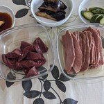 河の家 - レバー＆ハツ刺し