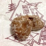 熊岡菓子店 - 生姜砂糖をまぶした石パン（≧∇≦）、歯が折れそうです（≧∇≦）