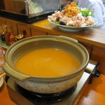 谷中 鳥よし - あんこう鍋の用意できました