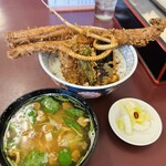 天丼ころも - 穴子天丼@1650円　なめこ椀@250円