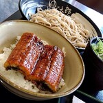 ゆで太郎 - 「ミニうな丼」＆「もりそば」をスタイリッシュ☆にパチリ♯