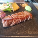 宮古牛鉄板焼 ユキシオステーキ - 黒毛和牛(充分に美味い)