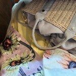 街の食堂 大地 - ひまわりshと黄ﾛﾝｸﾞskとかごbag