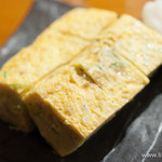 銀座 独楽 - しらすと三つ葉のアツアツ厚焼き玉子【2013年11月】