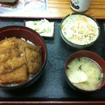小川家 - ソースカツ丼サラダセット