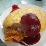 銀星食堂 - 今日のオムライス大盛りはデカク感じるなあ・・・　2009.10.27