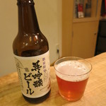 石まつ　三代目 - 呉吟醸ビールです。