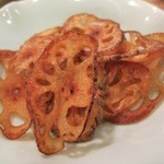 石まつ　三代目 - レンコンの唐揚です。