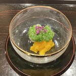 253307156 - イカの細造り、オクラ、コリンキー