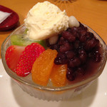 クリームあんみつ豆