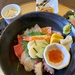 割烹 田川 - 料理写真:海鮮丼定食＝1870円
※ランチ限定メニュー　