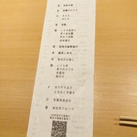 SUSHI BANYA KAI 品川店 - お品書き。こんなに沢山提供頂きました
